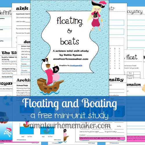 Floating and Boating Mini Unit Study