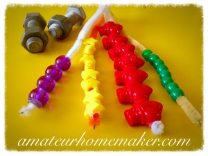 Beaded Pipe Cleaners | Amateurhomemaker.com